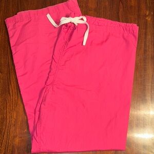 Blue Sky Bright Pink Drawstring scrub Pants